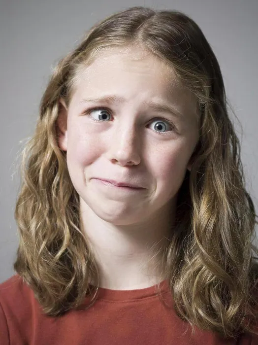 Framed Print : Close-up of a teenage girl crying Framed Print : Close-up of a teenage girl crying