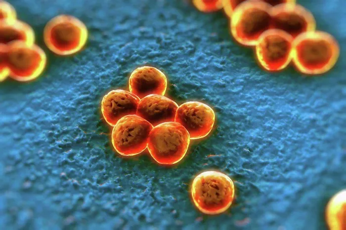Framed Print : Clusters of superbug (MRSA) bacteria Framed Print : Clusters of superbug (MRSA) bacteria