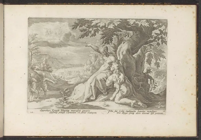 Framed Print : Clymene points Phaëthon his father Framed Print : Clymene points Phaëthon his father