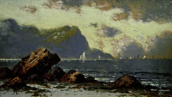 Framed Print : Coastal View (Morning) by Alfred Thompson Bricher Framed Print : Coastal View (Morning) by Alfred Thompson Bricher