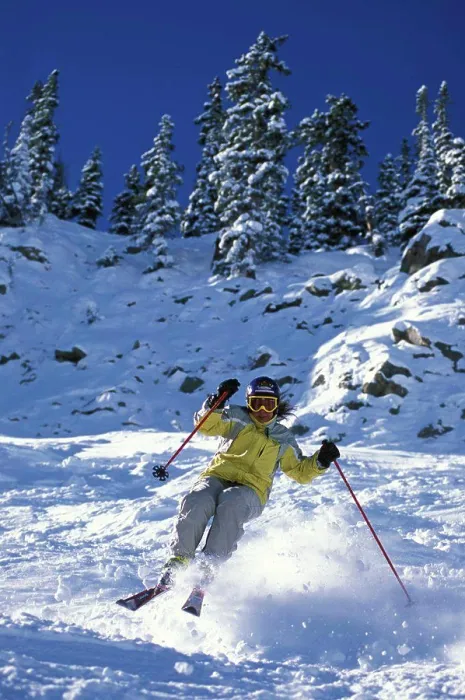 Framed Print : Colorado, Crested Butte. Woman Skiing Framed Print : Colorado, Crested Butte. Woman Skiing