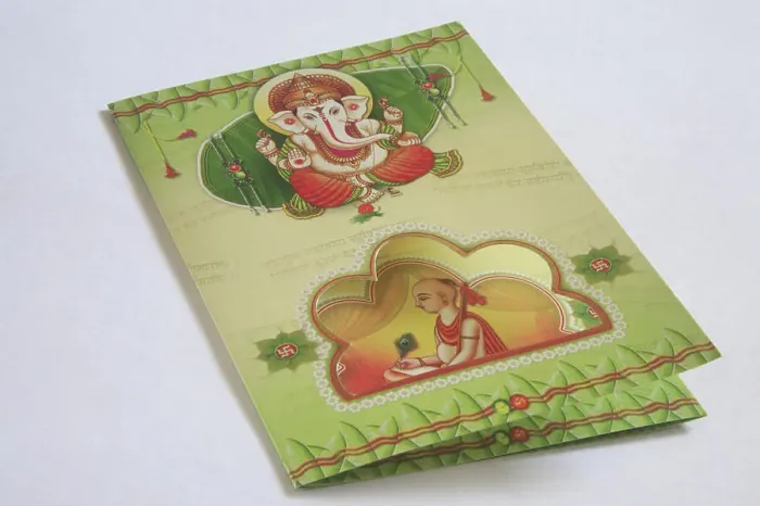 Framed Print : Concept, upanayan nimantran patra invitation card of thread ceremony India Copyright: xNirmalaxMishra / DinodiaxPhotox