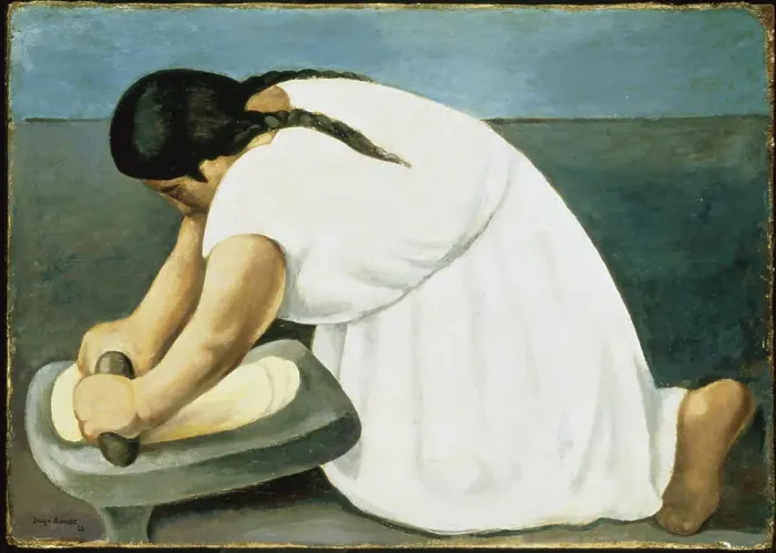 Framed Print : The Corn Grinder I La Molendera I 1922, Diego Rivera (1886-1957 / Mexican) Oil on Canvas Framed Print : The Corn Grinder I La Molendera I 1922, Diego Rivera (1886-1957 / Mexican) Oil on Canvas