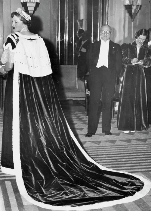 Framed Print : Coronation Robe -- London is coronation-minded