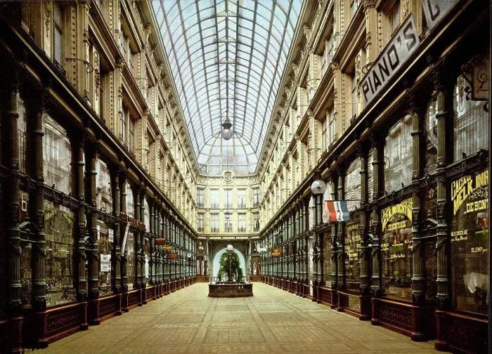 Framed Print : Covered shopping Arcade, Rotterdam, Holland; between 1890 and 1900 Framed Print : Covered shopping Arcade, Rotterdam, Holland; between 1890 and 1900