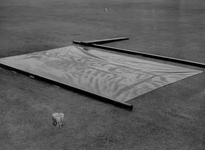 Framed Print : Covering at Sydney Cricket Ground. December 23, 1946 Framed Print : Covering at Sydney Cricket Ground. December 23, 1946