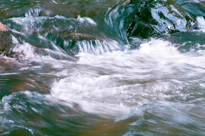 Framed Print : Creative curve and form flow of river water Framed Print : Creative curve and form flow of river water