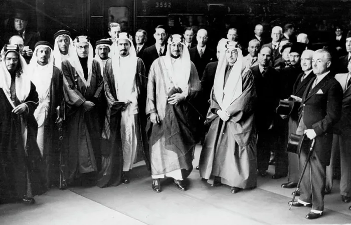 Framed Print : Crown Prince of Saudi Arabia Arrives -- Amir Saud and his younger brother Framed Print : Crown Prince of Saudi Arabia Arrives -- Amir Saud and his younger brother