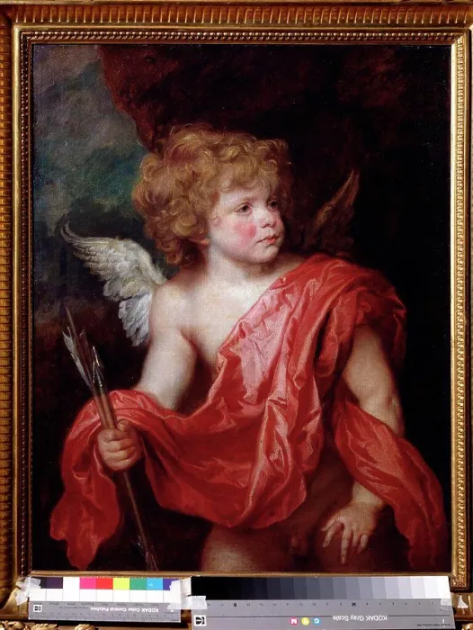 Framed Print : Cupid by Sir Anthonis van Dyck, oil on canvas, 1599-1641, Russia, Moscow, State Pushkin Museum of Fine Arts, 72x57 Framed Print : Cupid by Sir Anthonis van Dyck, oil on canvas, 1599-1641, Russia, Moscow, State Pushkin Museum of Fine Arts, 72x57