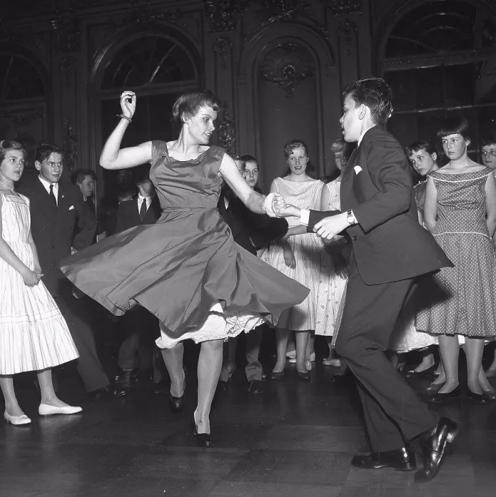 Framed Print : Dancing in the 1950s. A young couple is dancing and moving to the music. Sweden Photo Kristoffersson. Ref CC22-8 Framed Print : Dancing in the 1950s. A young couple is dancing and moving to the music. Sweden Photo Kristoffersson. Ref CC22-8