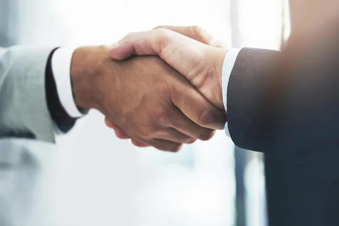 Framed Print : Deal, business people and handshake by men for b2b partnership Framed Print : Deal, business people and handshake by men for b2b partnership