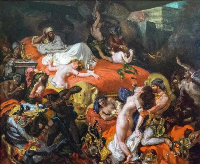 Framed Print : The Death of Sardanapalus 1844 Oil on canvas by Eugène Delacroix Framed Print : The Death of Sardanapalus 1844 Oil on canvas by Eugène Delacroix