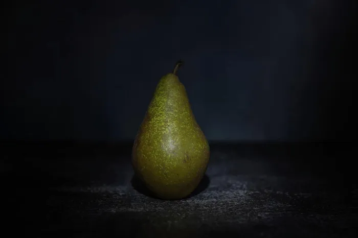 Framed Print : Delicious, tasty pear on a rustic background Framed Print : Delicious, tasty pear on a rustic background