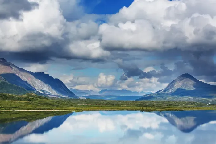 Framed Print : Denali highway. Landscapes on Denali highway, Alaska