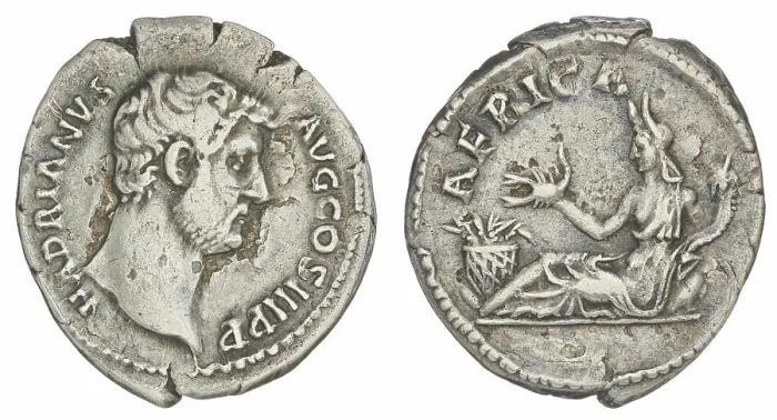 Framed Print : denarius. Hadrian (Roman emperor; 117-138) Framed Print : denarius. Hadrian (Roman emperor; 117-138)
