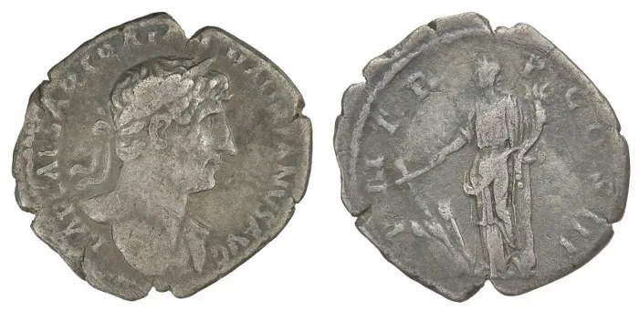 Framed Print : denarius. Hadrian (Roman emperor; 117-138), emperor Framed Print : denarius. Hadrian (Roman emperor; 117-138), emperor