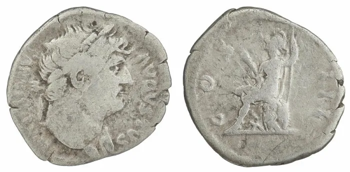 Framed Print : denarius. Hadrian (Roman emperor; 117-138), emperor Framed Print : denarius. Hadrian (Roman emperor; 117-138), emperor