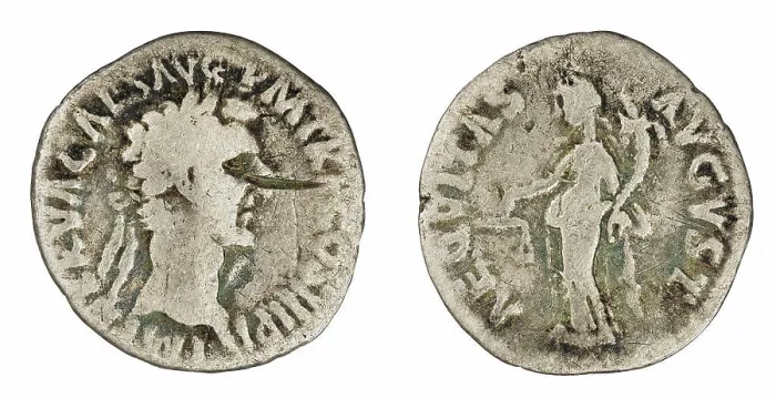 Framed Print : denarius. Nerwa (cesarz ; 96-98), emperor Framed Print : denarius. Nerwa (cesarz ; 96-98), emperor