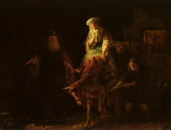 Framed Print : The Departure of the Shunamite Woman, Rembrandt, Harmensz van Rijn, 1640 Framed Print : The Departure of the Shunamite Woman, Rembrandt, Harmensz van Rijn, 1640