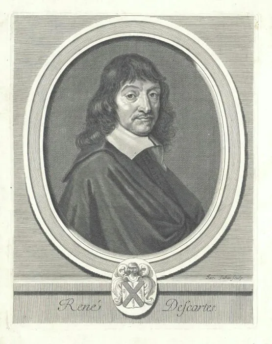 Framed Print : Descartes, René Stecher: Lubin, Jacquesdatierung: 1674 / 1703