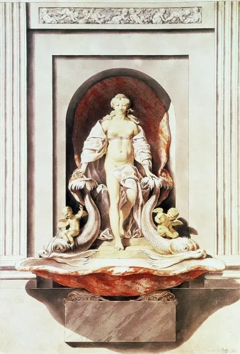 Framed Print : Design For Fountain 1752 Petitot Framed Print : Design For Fountain 1752 Petitot