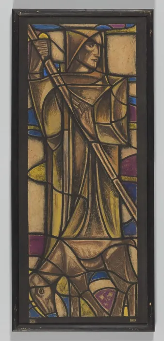 Framed Print : Design for Raam in the Amsterdams Lyceum, 1922 drawing cardboard. chalk brush Framed Print : Design for Raam in the Amsterdams Lyceum, 1922 drawing cardboard. chalk brush