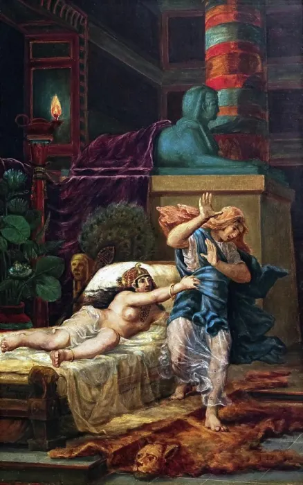 Framed Print : Die Frau von Potiphar, Potifar Framed Print : Die Frau von Potiphar, Potifar