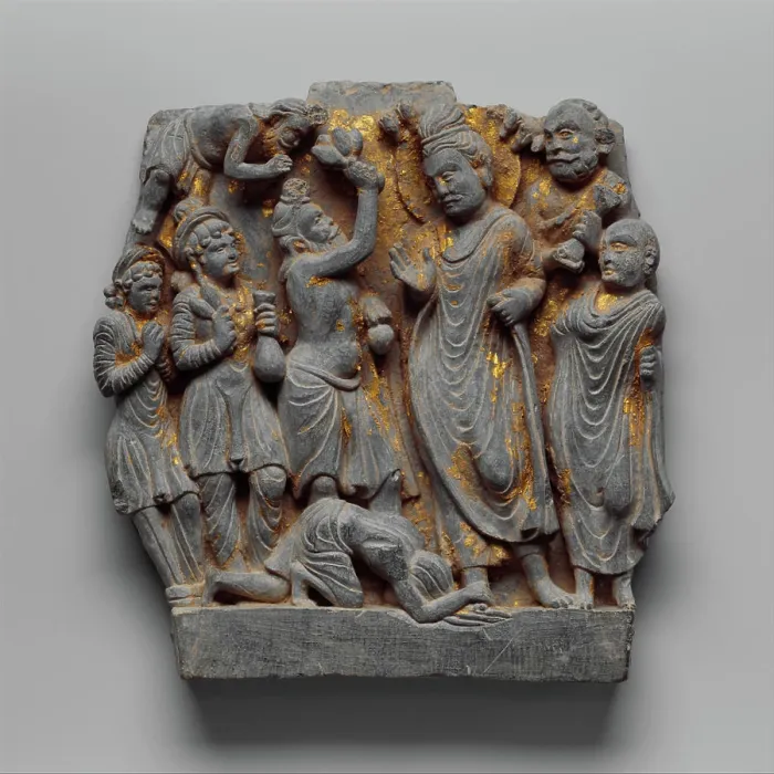 Framed Print : Dipankara Jataka (The Story of the Ascetic Megha and the Buddha Dipankara) ca