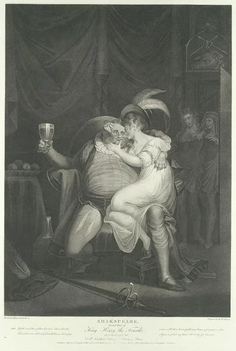 Framed Print : Doll Tearsheet, Falstaff, Henry and Poins (Shakespeare) Framed Print : Doll Tearsheet, Falstaff, Henry and Poins (Shakespeare)