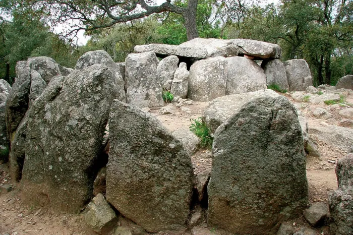 Framed Print : Dolmen of Cova d'en Daina. Near Romanya de la Selva. Catalonia. Spain Framed Print : Dolmen of Cova d'en Daina. Near Romanya de la Selva. Catalonia. Spain