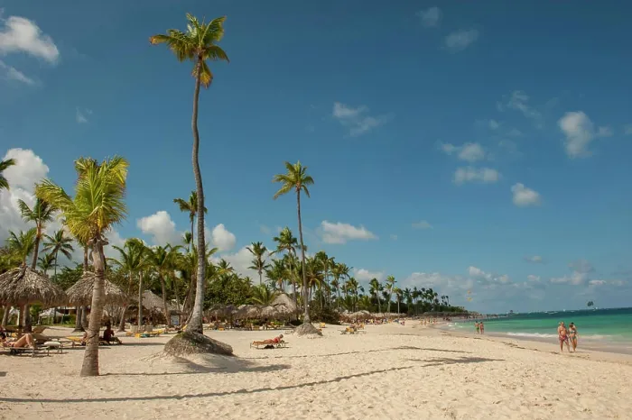 Framed Print : Dominican Republic, Punta Cana, Higuey, Bavaro, Iberostar Grand, Bavaro Beach