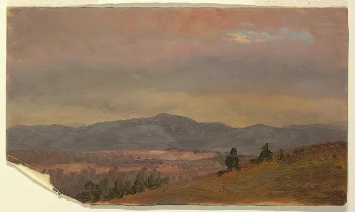 Framed Print : Drawing, Looking Toward Distant Hills Framed Print : Drawing, Looking Toward Distant Hills