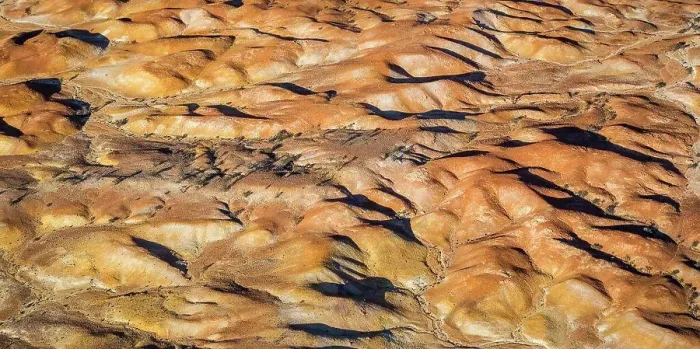 Framed Print : Dry arid landscape from central South Australia Framed Print : Dry arid landscape from central South Australia
