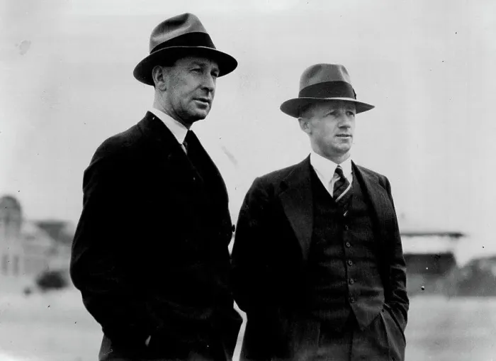 Framed Print : E.A. Dwyer (left) and Don Bradman Framed Print : E.A. Dwyer (left) and Don Bradman
