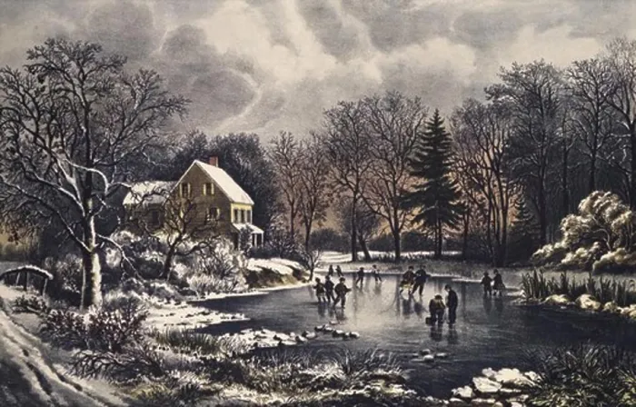 Framed Print : Early Winter 1869 Currier & Ives (1834-1907 American) Framed Print : Early Winter 1869 Currier & Ives (1834-1907 American)