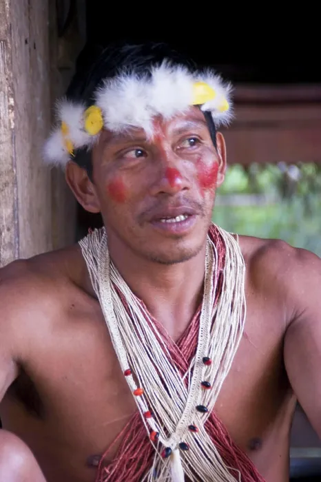 Framed Print : Ecuador, Amazon Rainforest, Acaro, Huaorani Tribe. Memo Ahua (MR) Framed Print : Ecuador, Amazon Rainforest, Acaro, Huaorani Tribe. Memo Ahua (MR)