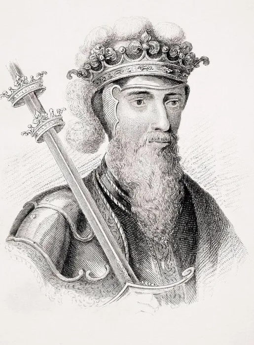 Framed Print : Edward III 1312-1377 King of England From Old England's Worthies by Lord Brougham