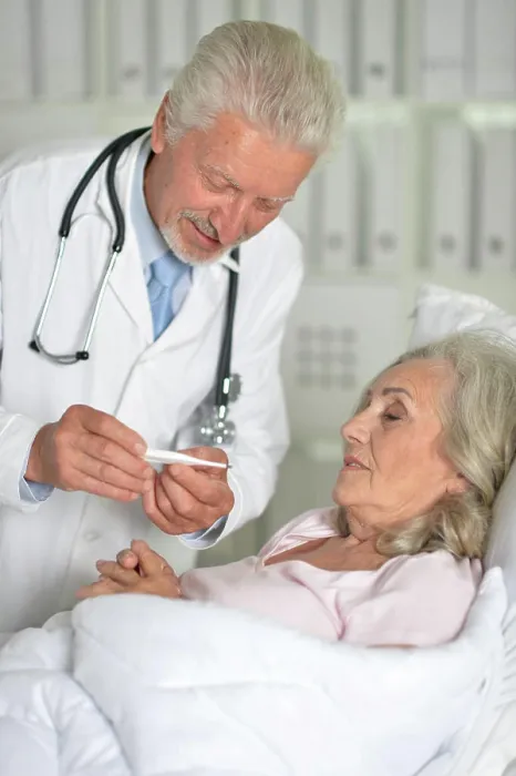 Framed Print : An elderly woman in the hospital with a doctor An elderly woman in the hospital with a doctor Framed Print : An elderly woman in the hospital with a doctor An elderly woman in the hospital with a doctor