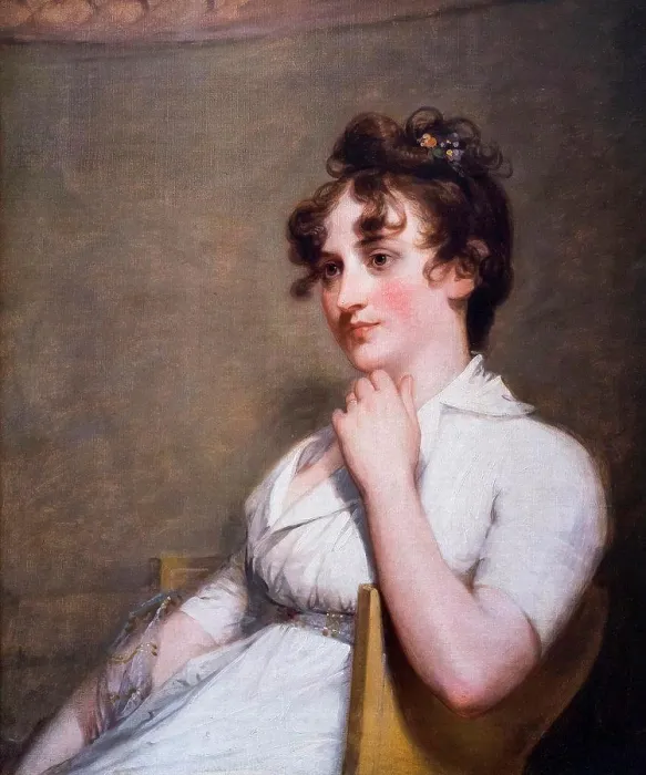Framed Print : Eleanor Parke Custis Lewis (Mrs. Lawrence Lewis) Oil on canvas; c. 1804 Gilbert Stuart; American; 1755 - 1828