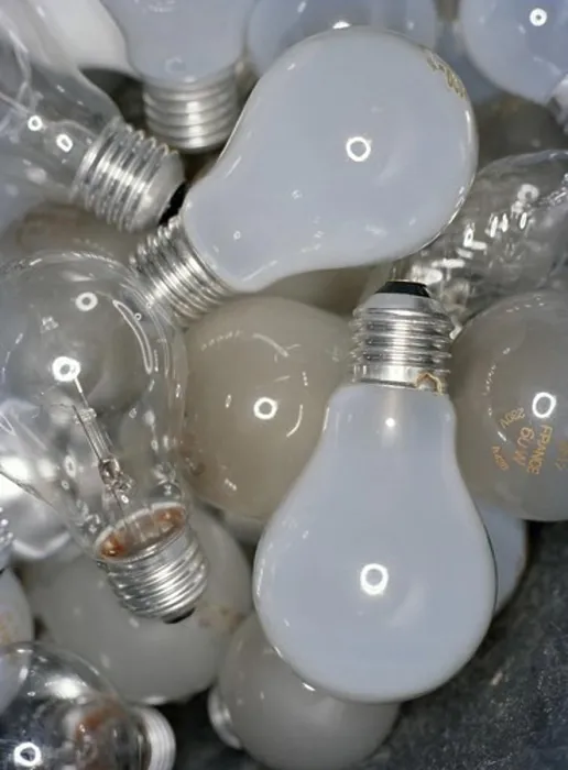 Framed Print : Electric bulbs, close-up Framed Print : Electric bulbs, close-up