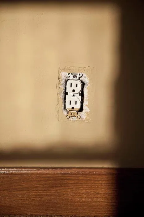 Framed Print : Electrical outlet without cover Framed Print : Electrical outlet without cover