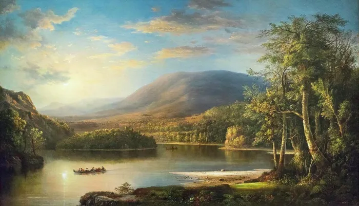 Framed Print : Ellen's Isle; Loch Katrine; 1871; Oil on canvas Robert Scott Duncanson; American; 1821-72