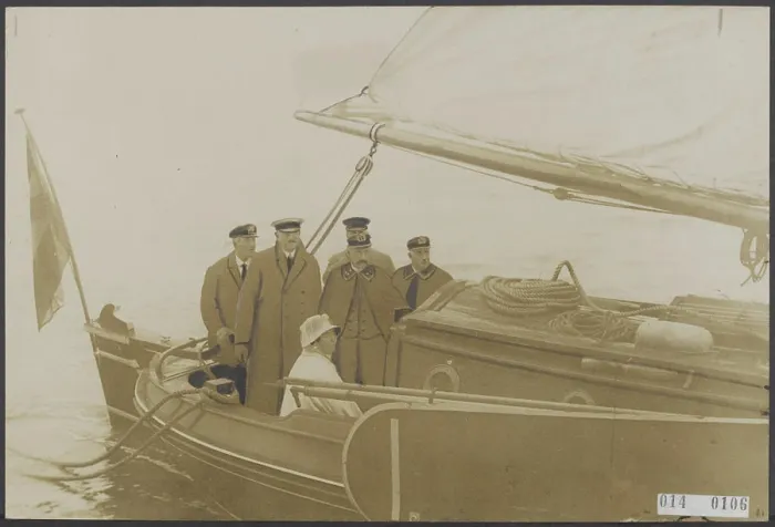Framed Print : Elsevier photo collection. H.M. Queen 'Brandaris' looks sailing competitions Zuiderzee. 1924. IJsselmeer, Zuiderzee Framed Print : Elsevier photo collection. H.M. Queen 'Brandaris' looks sailing competitions Zuiderzee. 1924. IJsselmeer, Zuiderzee