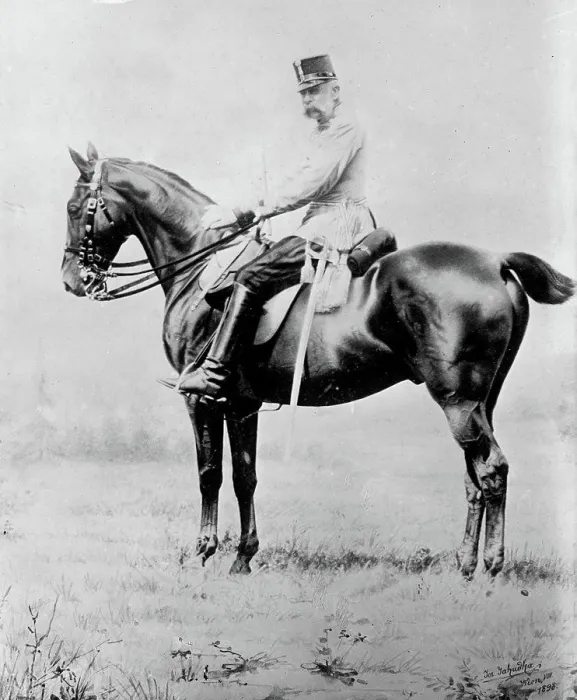 Framed Print : Emperor Franz Josef, on horse back Framed Print : Emperor Franz Josef, on horse back