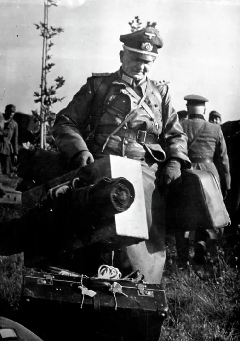 Framed Print : End of the Journey for a German Officer Framed Print : End of the Journey for a German Officer
