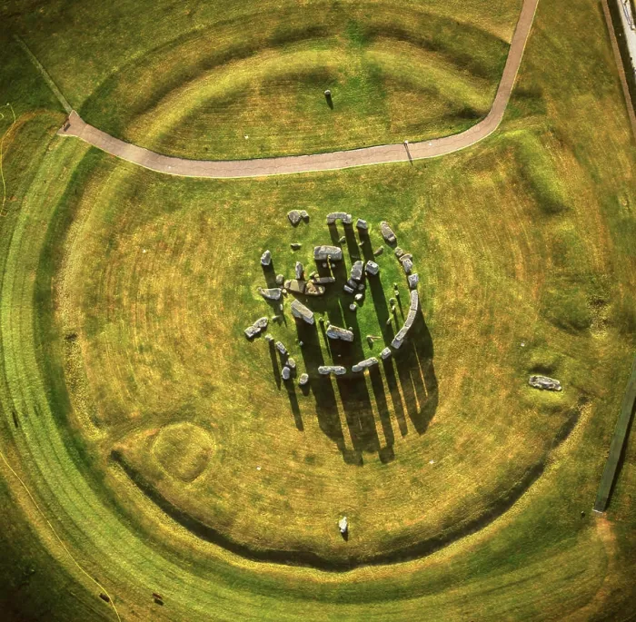 Framed Print : England - Aerial view of Stonehenge Framed Print : England - Aerial view of Stonehenge