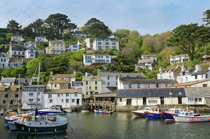 Framed Print : England, Cornwall County, South Coast, Polperro