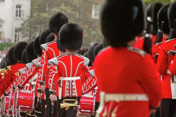 Framed Print : England, London, Whitehall. Guards Band marching at the Trooping of the Colour Framed Print : England, London, Whitehall. Guards Band marching at the Trooping of the Colour