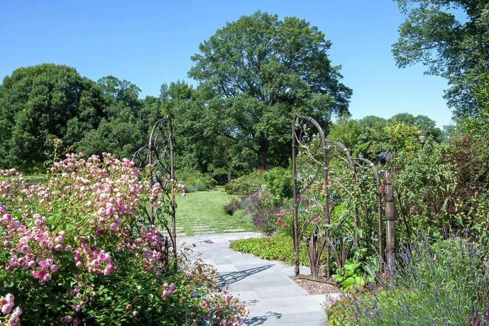 Framed Print : Entrance, Dean Bond Rose Garden, Scott Arboretum, Swarthmore College, Swarthmore, Pennsylvania, USA