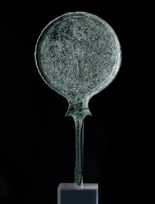 Framed Print : Etruscan Mirror 4th C. BC Roman Art Bronze Cummer Museum of Art & Gardens, Jacksonville, FL Framed Print : Etruscan Mirror 4th C. BC Roman Art Bronze Cummer Museum of Art & Gardens, Jacksonville, FL